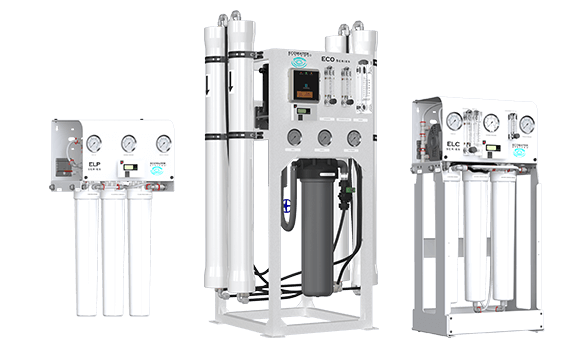 Three images of the Reverse Osmosis and Drinking Water systems