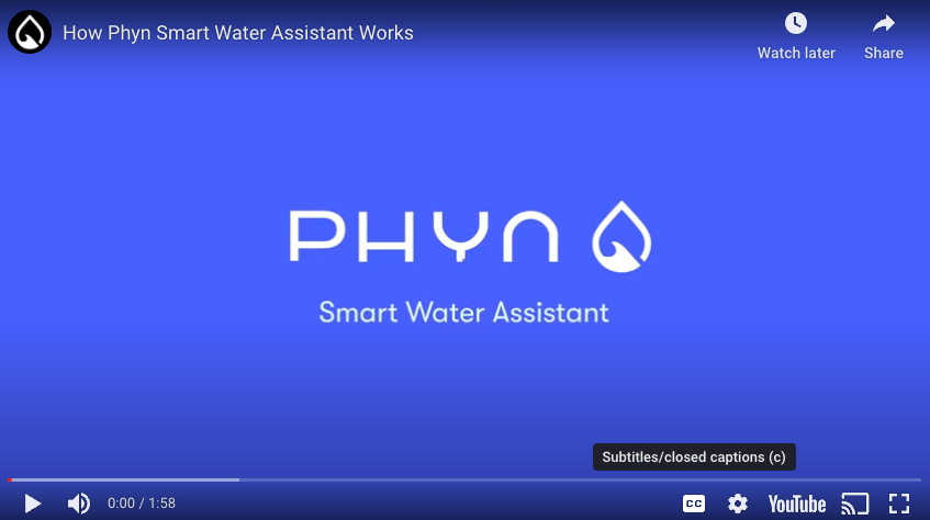 Phyn. Smart Water Assistant.