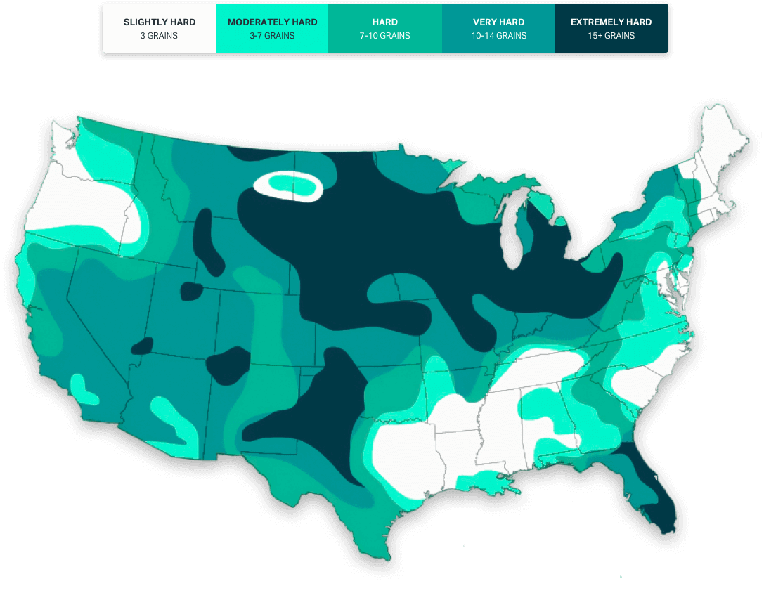 Hard water map